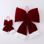 Christmas Velvet Bowknot Tree Ornaments | OEM Custom 50 MOQ