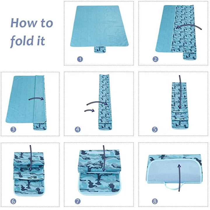 Custom Waterproof Picnic Blanket for Wholesale | Oxford Cloth + PVC | Foldable Portable Mat