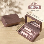 Custom Stainless Steel Manicure Set 5-Piece | Travel Grooming Kit | Bulk Logo