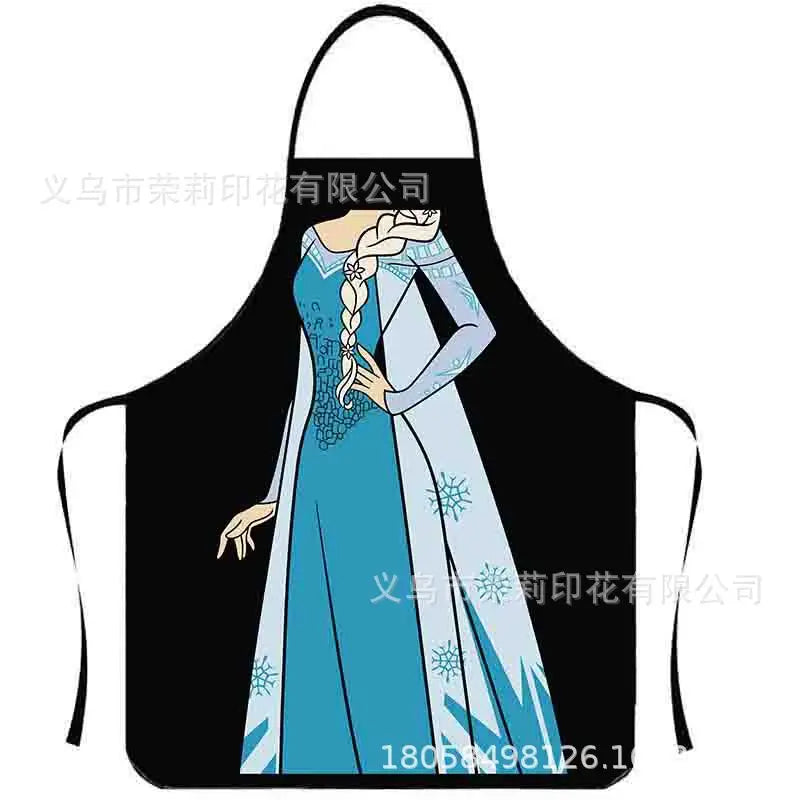 Waterproof Polyester Apron | 3D Printed Cartoon Barbecue Apron