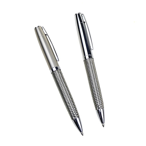 Stainless Steel Promotional Pens: 500 MOQ, 25-Day Lead, 1.0mm | Laser Engraved Ballpoint Gifts