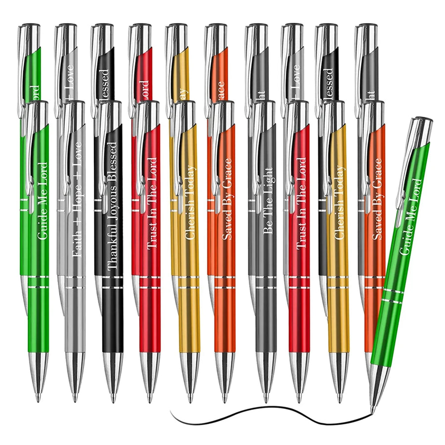 Metal Ballpoint Pens with Laser Engraved Logo for Office, Events and Corporate Gifts