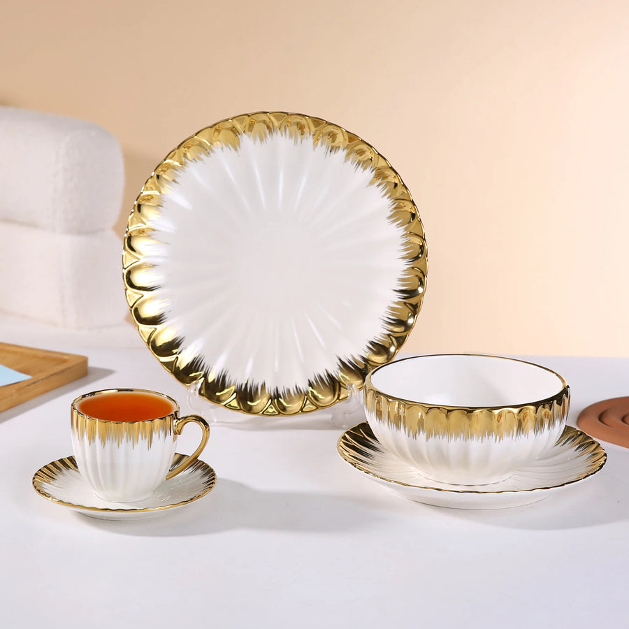 Custom Ceramic Tableware Set with Logo | 200 MOQ