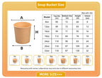 Custom Kraft Paper Bowls with Logo | 750ml Biodegradable Disposable