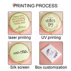 Personalized Pocket Mirrors with Name | Rose Gold | MOQ 100 pcs