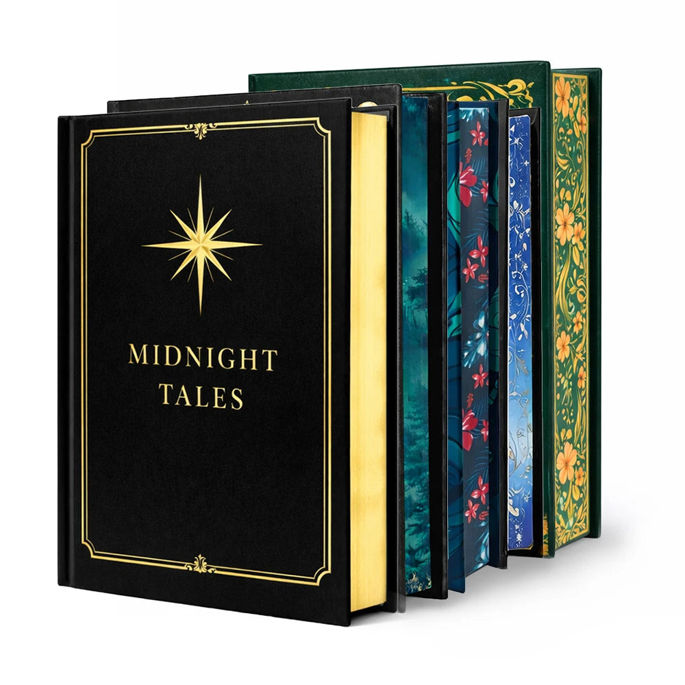 Custom Sprayed Edge Hardcover Book: Gold/Silver/Holographic, Offset Printing, MOQ 500