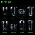 Custom PLA Biodegradable Cold Drink Cups 12-32oz | 100% Compostable BPA-Free