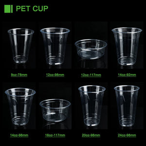Custom PLA Biodegradable Cold Drink Cups 12-32oz | 100% Compostable BPA-Free