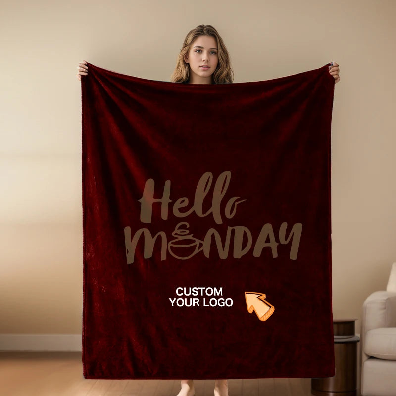 Custom Fleece Blanket | 100% Polyester | 3D Sublimation Print | Free Sample | OEKO-TEX