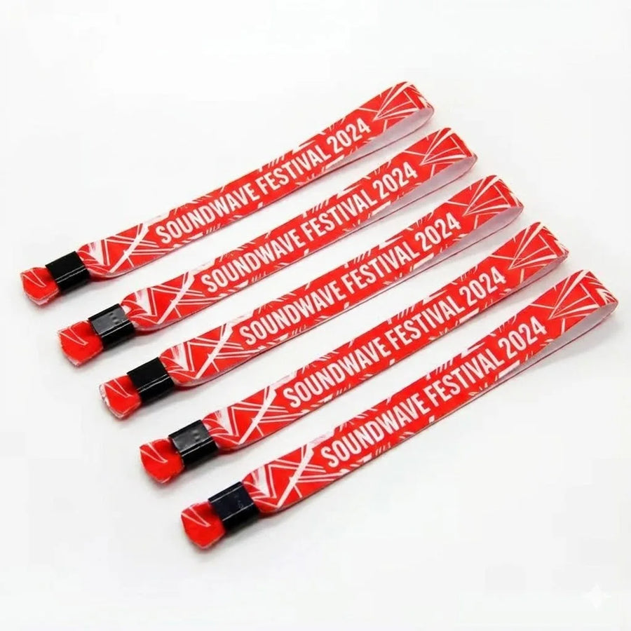 Custom Sublimation Fabric Wristbands | No Minimum MOQ 350×15mm Events