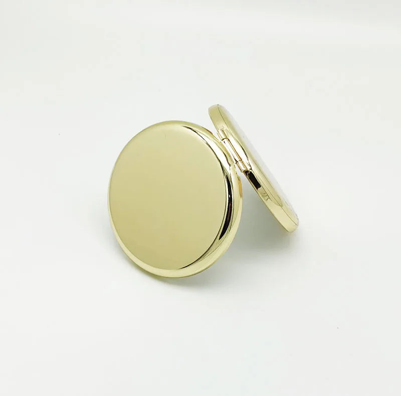 Custom Logo Metal Compact Mirrors | Bulk MOQ 50