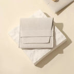 Custom Microfiber Suede Jewelry Pouch Wholesale | 50 MOQ Button Closure