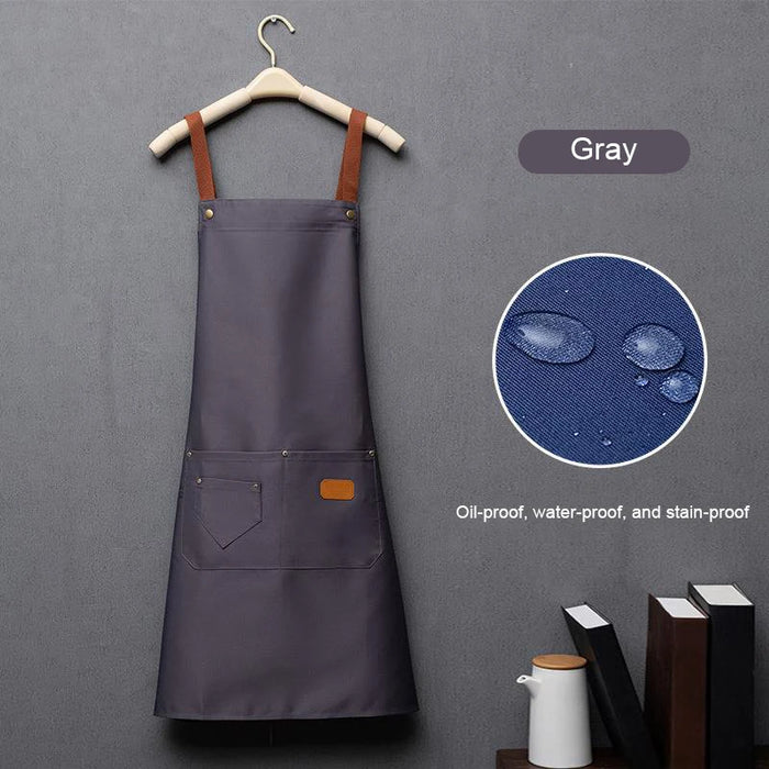 Custom Polyester Kitchen Apron with Pockets for Cooking, Baking, Cafés and Everyday Work