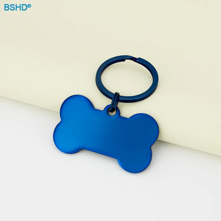 Custom Stainless Steel Pet ID Tags with Laser Engraving | 100 MOQ for Dog Tags & Keychains