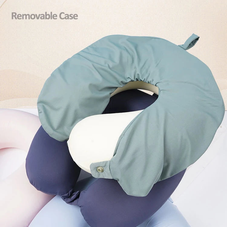 Custom Slow Rebound Memory Foam U Shaped Neck Travel Pillow