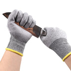EN388 Cut Level 5 HPPE Anti-Cut Work Gloves – PU Coated Safety Gloves with Custom Logo