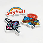 Custom Waterproof Vinyl Stickers 100pcs MOQ | Die-Cut, Digital/UV Print, Gloss/Matte Finish