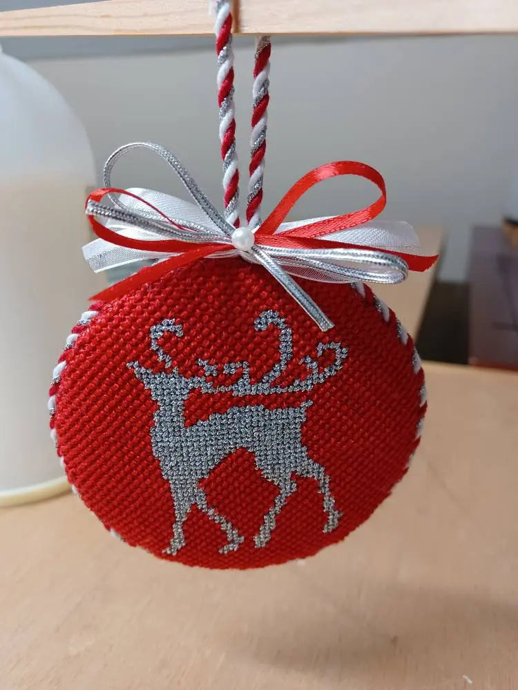Needlepoint Ornaments 2 pcs | OEKO-TEX Certified