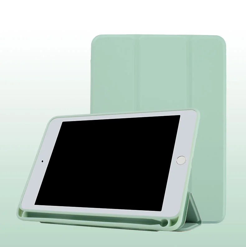 Pu Leather Shockproof Smart Cover Tablet Case – iPad Covers with Pencil Holder for iPad Pro 12.9 & More