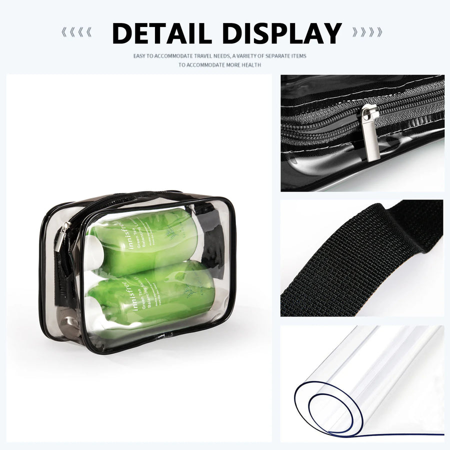 Custom PVC Cosmetic Bags with Logo | 100 MOQ Waterproof Wholesale