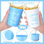 Custom 16oz PS Plastic Stadium Cups with Logo | 100 MOQ BPA-Free Reusable