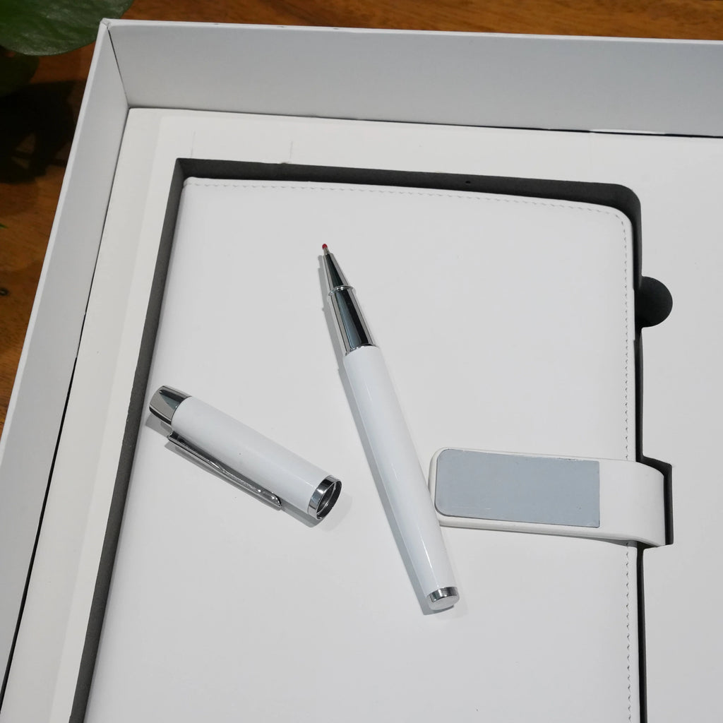 Corporate Gift Set with Logo | A5 Notebook + Bottle | 100 MOQ