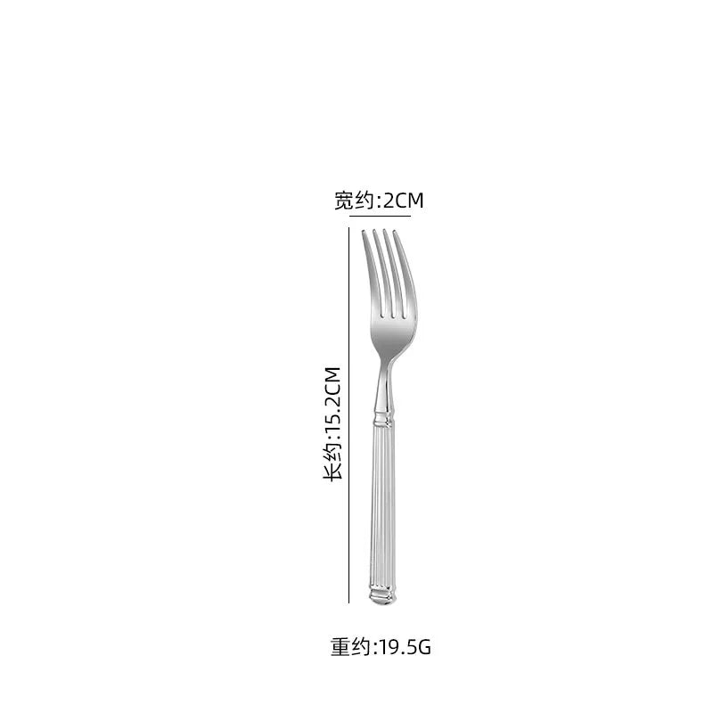 Roman Pillar Flatware Set | Nordic Gold | CE LFGB SGS | 100 MOQ