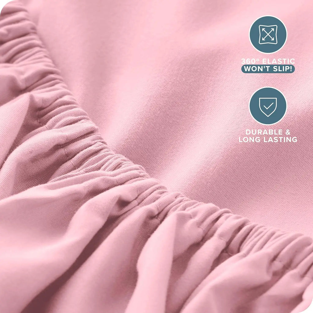 100% Organic Cotton Bed Sheets | 300 Thread Count | 4-Piece Set | Custom Size | Grade A