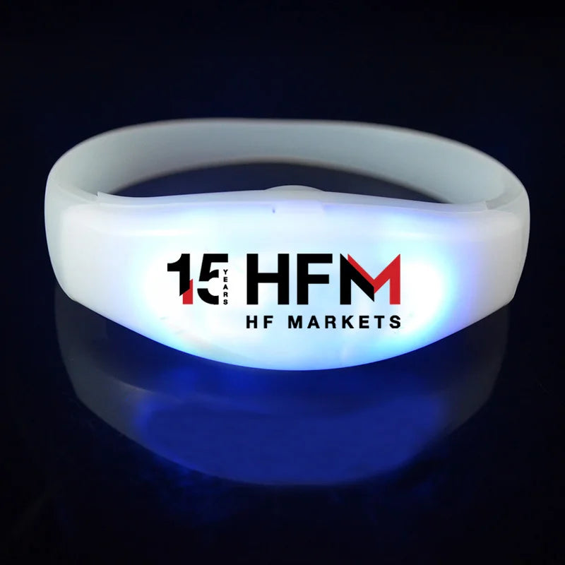 Custom DMX512 LED Wristbands | 100-Piece MOQ & 3-Day Lead Time | Concerts & Festivals | 15 Colors