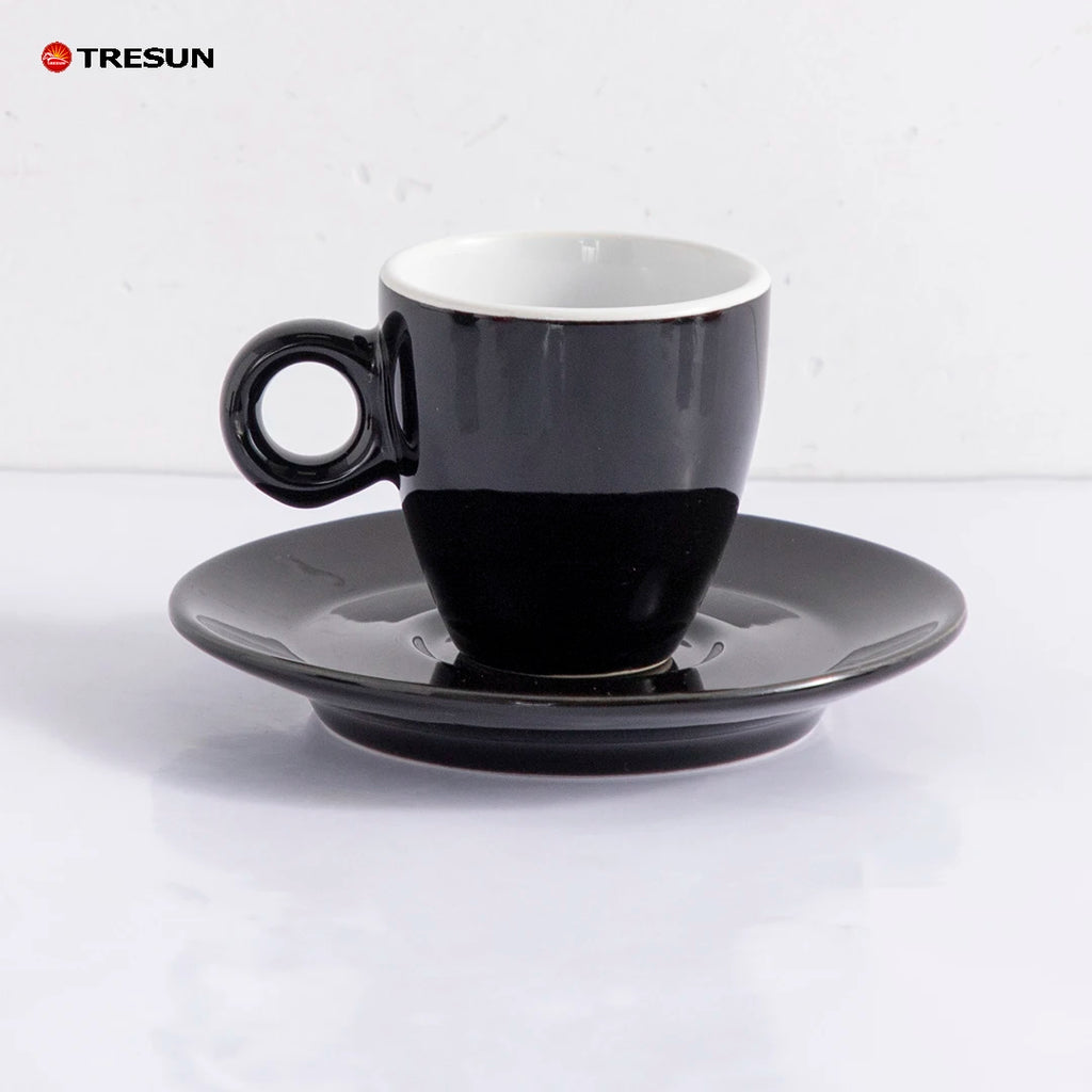 Custom Porcelain Espresso Cups with Logo | MOQ 50 Sets