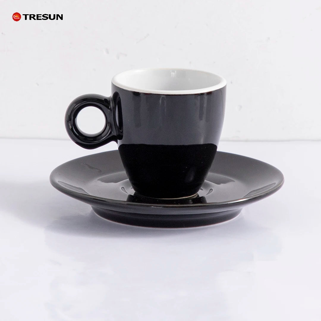 Custom Porcelain Espresso Cups with Logo | MOQ 50 Sets