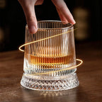 Crystal Rotating Tumbler with Diamond Engraving | 50 MOQ for Executive Gifts