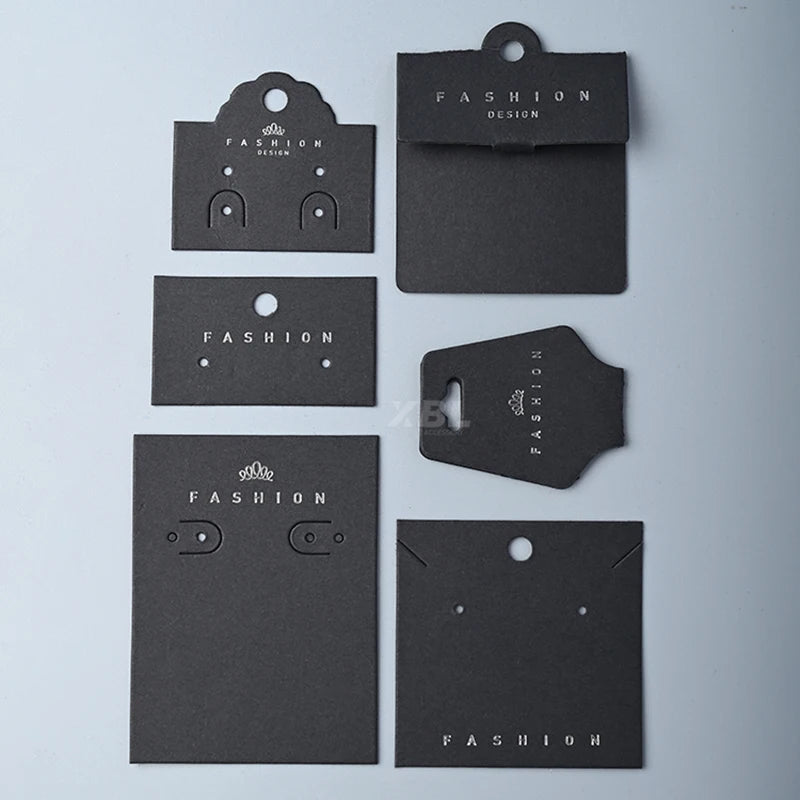Custom Paper Jewelry Display Cards with Logo | MOQ 100