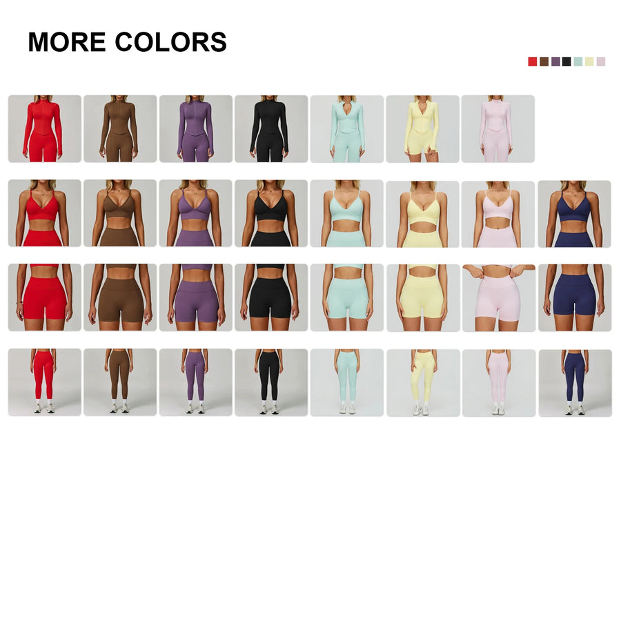 Custom Seamless Activewear with Logo | MOQ 100 Wholesale