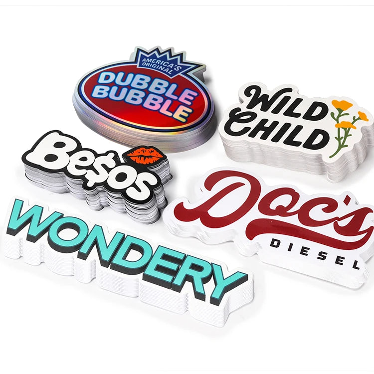Custom Die Cut Vinyl Stickers with Logo | MOQ 500 Pcs