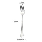 410 Stainless Steel Flatware Set | Mirror Polish | 50 MOQ | Modern Style