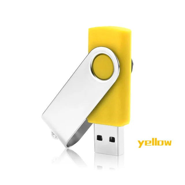 Custom USB Drive 4GB-128GB | 100 Pcs MOQ Swivel Promotional Flash Drive