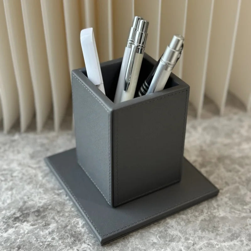 Executive Desk Organizer Set | 8 Items | PU Leather | 200 MOQ