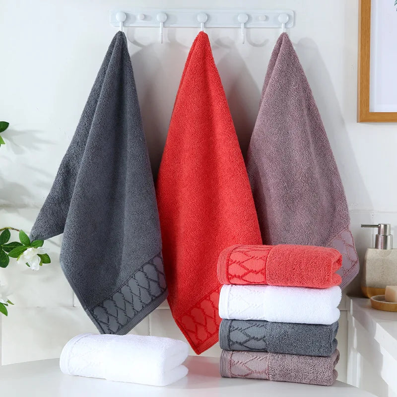 100% Pure Cotton Extra-Thick Face Towel | 120g | OEM Logo | 1 MOQ | Hotel Spa