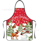 Waterproof Polyester Apron | 3D Printed Cartoon Barbecue Apron