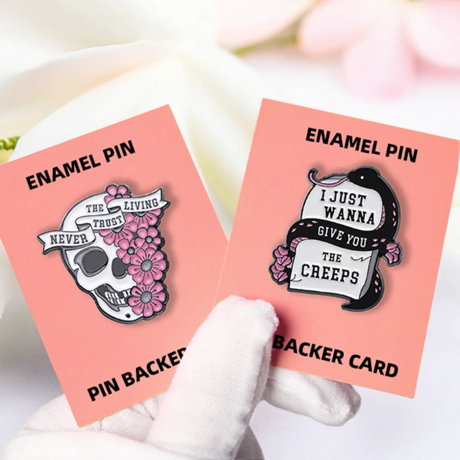 Custom Enamel Pins with Logo – 10 pcs MOQ, Gold/Silver Plating