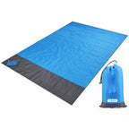 Custom Sand-Free Beach Mat 500pcs MOQ | Waterproof Foldable 210D Polyester, Logo Print for Camping