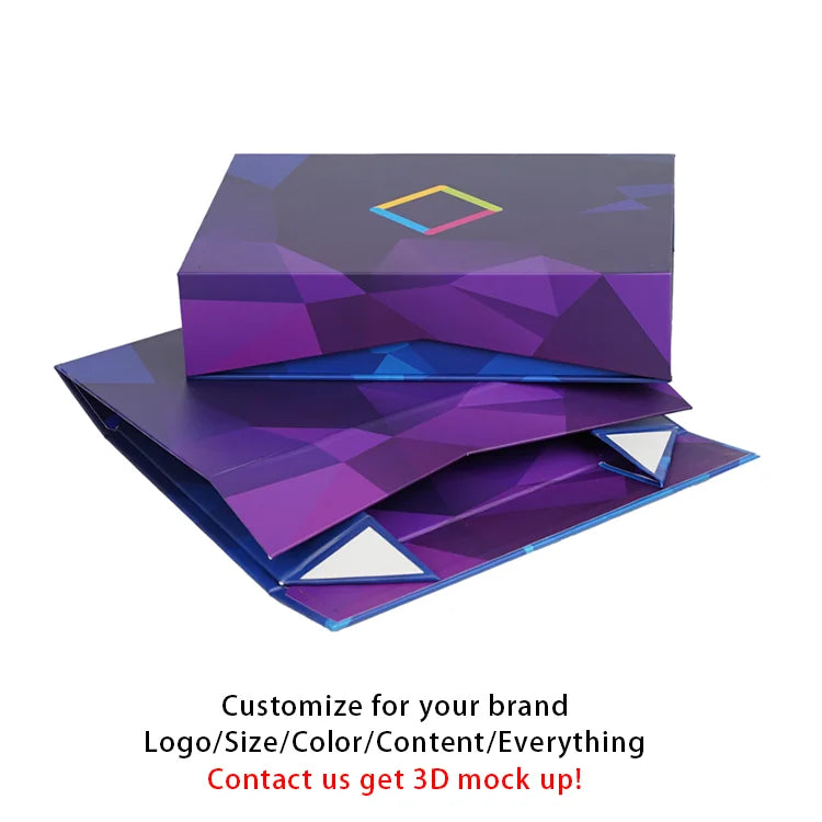 Custom Rigid Gift Boxes with Logo | MOQ 500 | Magnetic Closure