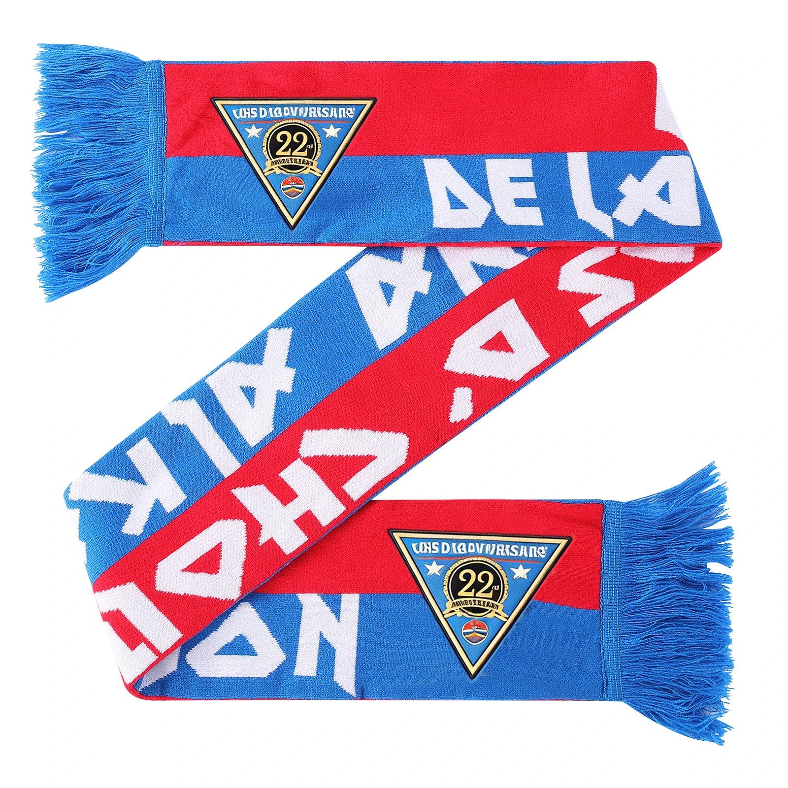 Custom Jacquard Fan Scarves | 100-Piece MOQ & 15-Day Lead Time | Team Logo & Slogan | Sports
