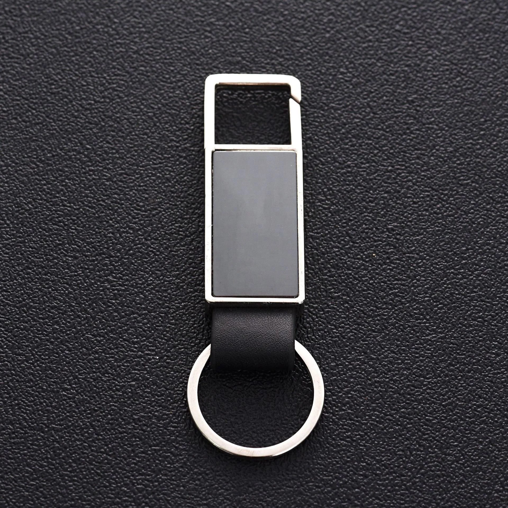 High-End Metal Keychain | Zinc Alloy | Leather Accent | Custom Logo | 1 MOQ | SGS Certified