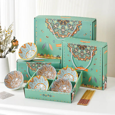 Ceramic Bowl Sets: 20 MOQ, Under-Glazed, Gift Box | Wedding & Corporate Tableware Gifts