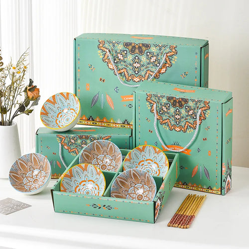 Ceramic Bowl Sets: 20 MOQ, Under-Glazed, Gift Box | Wedding & Corporate Tableware Gifts