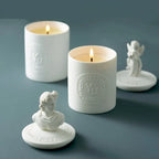 Custom Ceramic Candle Jars 5oz | Matt Porcelain with Logo MOQ 500