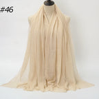 Wholesale Polyester Scarves: 105 Colors, 10-Day Lead, 90x180cm | Spring/Summer Women's Fashion