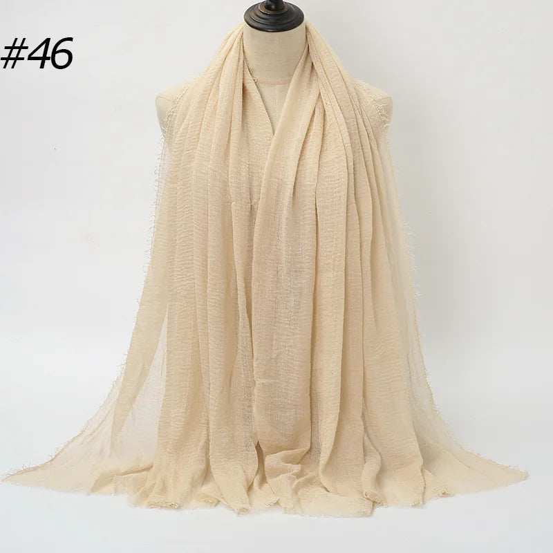 Wholesale Polyester Scarves: 105 Colors, 10-Day Lead, 90x180cm | Spring/Summer Women's Fashion